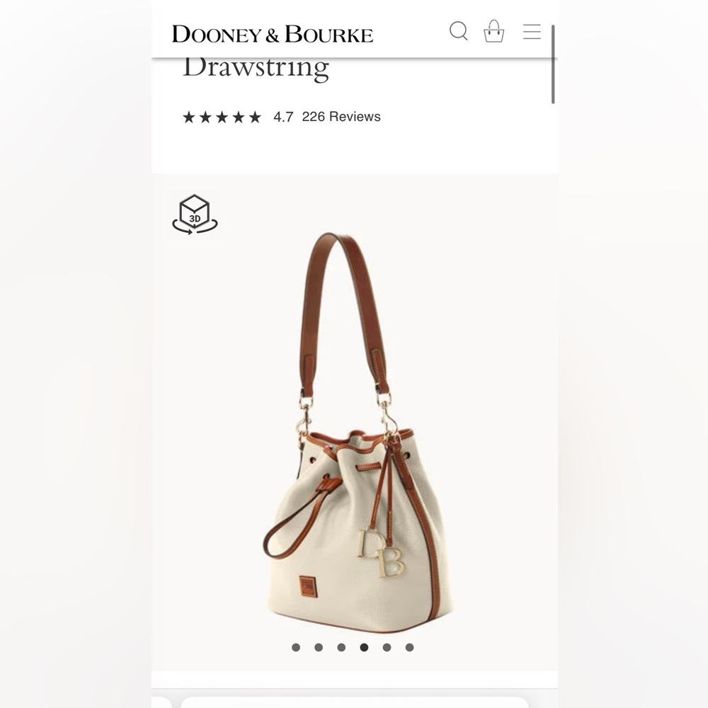 Dooney gently used draw string bag